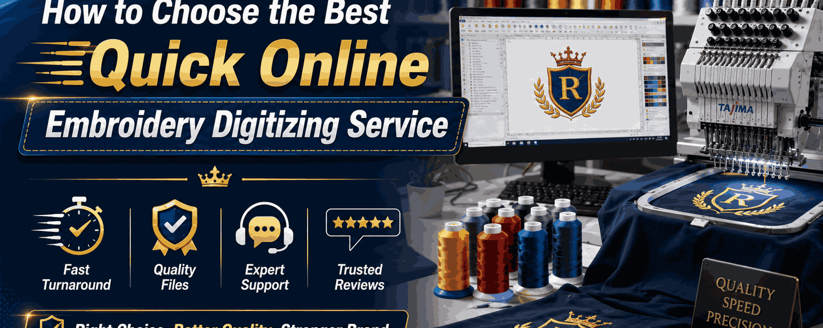 How to Choose the Best Quick Online Embroidery Digitizing Service