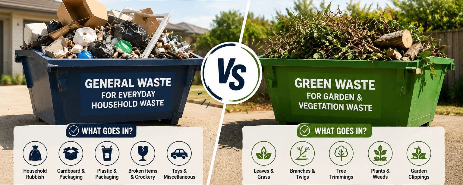 General Waste vs Green Waste: Which Skip Bin Do You Need?