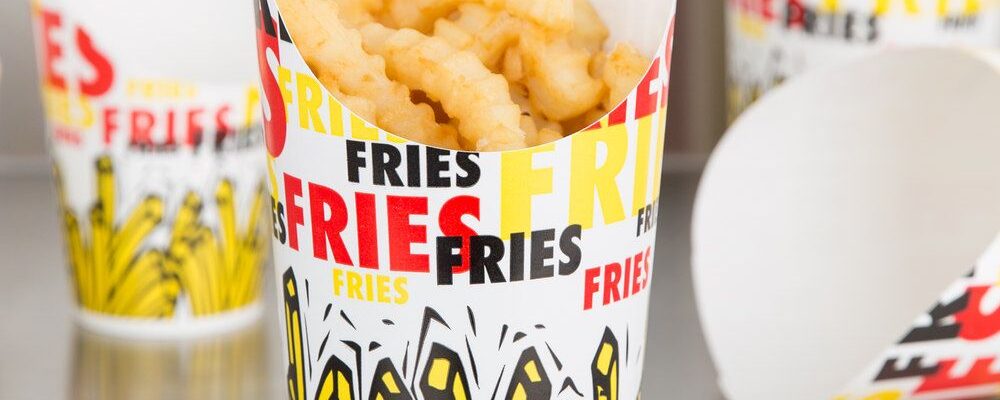 Quality Custom Fry Scoop Cups For Restaurants