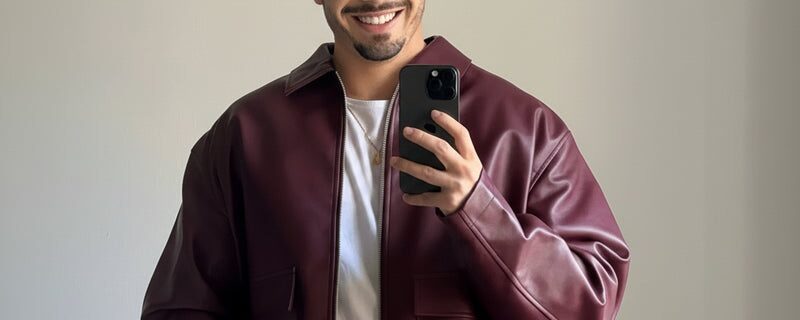Burgundy Jacket Adds Style to Every Modern Outfit