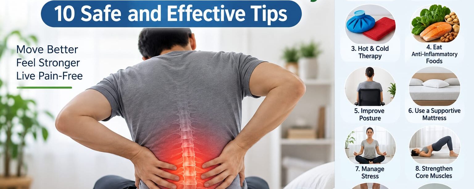 How to Relieve Lower Back Pain Naturally: 10 Safe and Effective Tips